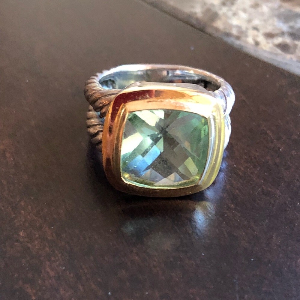 Beautiful David Yurman Ring. Aquamarine/prasolite